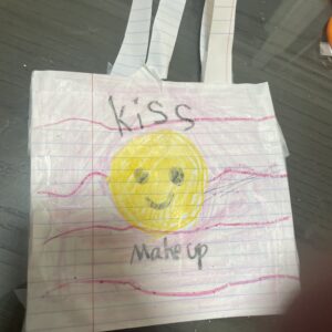 Smiley face bag