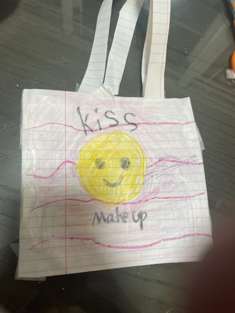 Smiley face bag